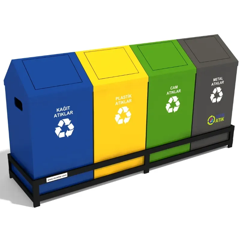 4 Lü Sıfır Atık Kovaları -GDK-4037-B