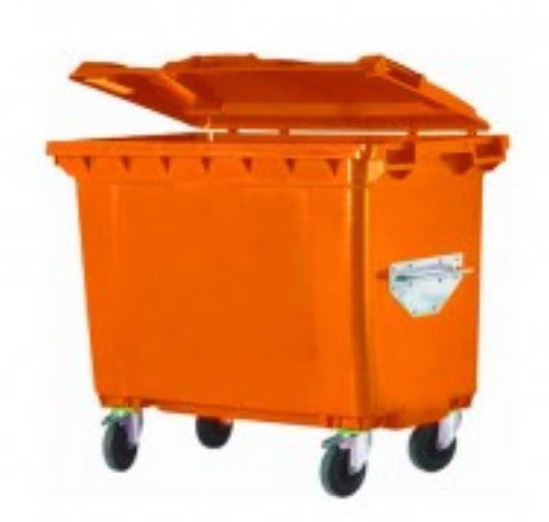 770 lt Turuncu Plastik Çöp Konteyneri -
