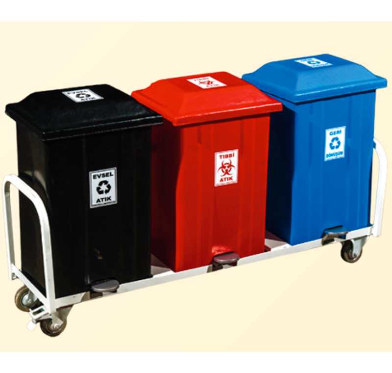 Plastik Geri Dönüşüm Ünitesi 3 Lü -TAK-127